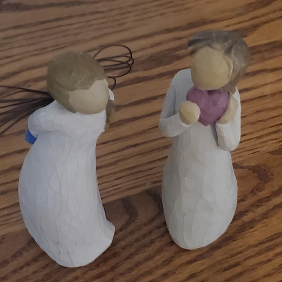 Willow Tree ~ Angel of Friendship w/ Brown puppy and 2 others. Lot of 3 - Picture 3 of 5